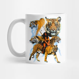 Vintage Tigers 90's y2k Cat Graphic (it has lightning) Mug